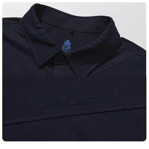 BNW-102A 【防晒 吸湿速干】PROSIMON高尔夫秋冬男款简约分割线长袖POLO衫 商品图2