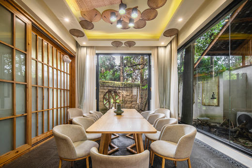 【雅安·463号院】5房/6房临湖温泉私汤小院+夏日戏水池，采茶，钓鱼/垂钓，私享2000㎡院舍+1000㎡茶园，全屋地暖、壁炉、可放烟花XXH 商品图6