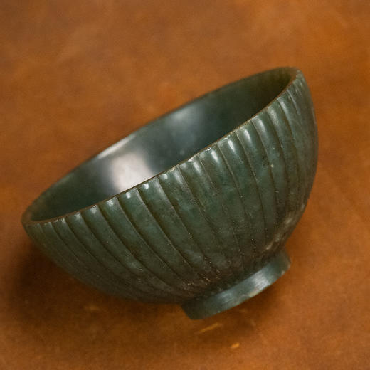 清 碧玉菊瓣纹杯 商品图2