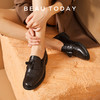 BeauToday 吊穗布洛克时尚复古低跟乐福鞋女鞋英伦风27188 商品缩略图4