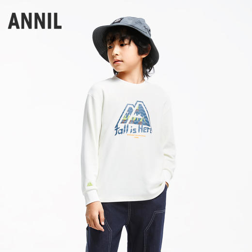 男童趣味印花打底衫圆领长袖安奈儿童装实体店同款AB431563 商品图0