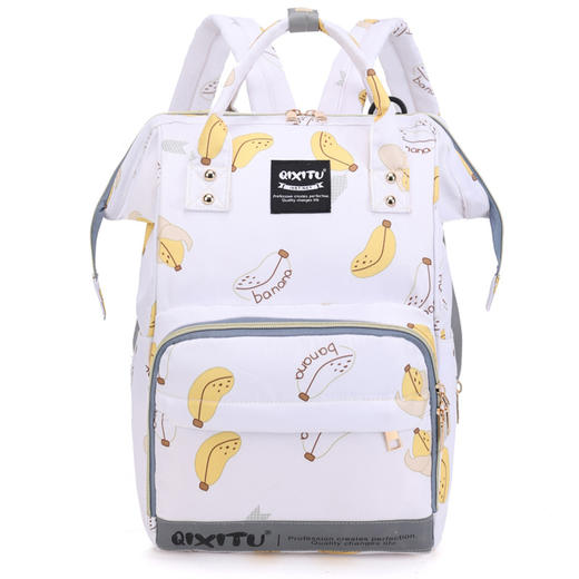 【大容量妈咪包，多隔层口袋科学分区宝宝生活，出行物品一包装下】妈咪包新款 多用途便携大容量 宝妈外出双肩背包 保温储奶母婴包 商品图12