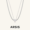 ARSIS｜曦海系列 晨雾双层项链 商品缩略图0