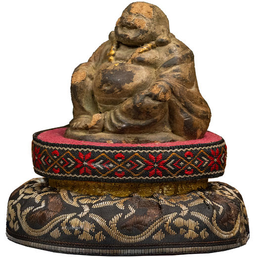 清 合香漆金弥勒佛摆件 商品图5