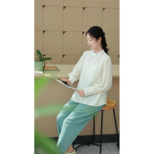 【抖音专属】中式衬衣（20708150山矾） 商品图1