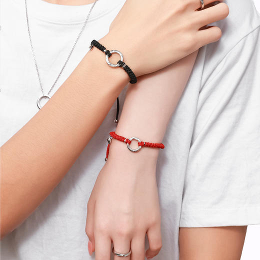 【恋爱频率情侣手绳-编绳款】Fanci范琦银饰 恋爱频率系列 爱心磁吸手链 下单即赠精美礼盒+顺丰包邮+运费险 商品图4