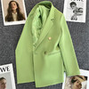 【秋季流行小西装】通勤大码金属扣西装女士外套 时尚百搭宽松休闲外套 商品缩略图5