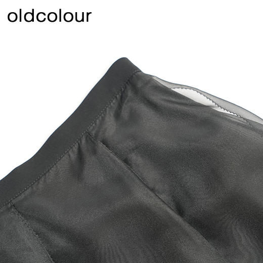 oldcolour黑色网纱气质时尚蓬蓬中长款半身裙女O23063372 商品图2
