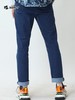 波顿春秋季薄款高端直筒牛仔裤潮牌男士弹力修身抗皱裤子ME681120 商品缩略图1