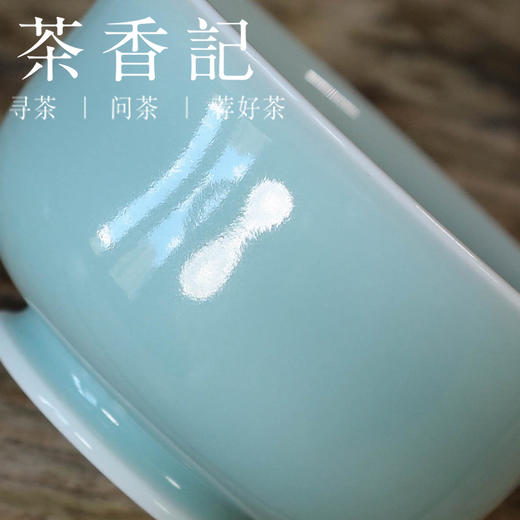 茶香记 龙泉柳家昊 粉青釉 炉式盖碗 青碧柔润 趁手实用 青瓷 商品图2
