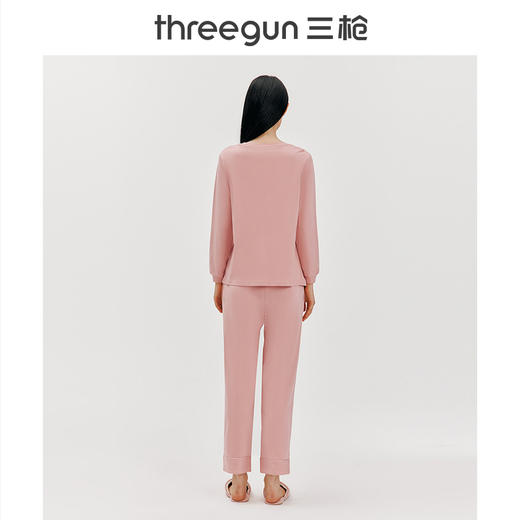Threegun三枪 【高支丝光棉】圆领女家居套-82010D011 商品图6