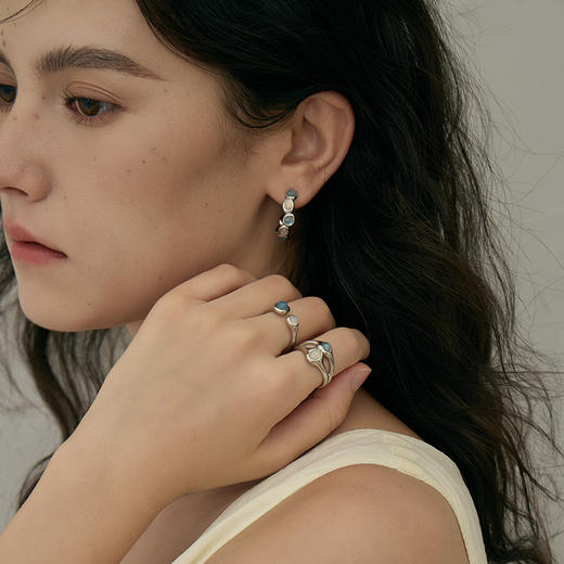 ARSIS｜曦海系列 波光月影单层戒 商品图1