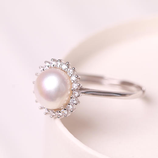 美裕 淡水珍珠戒指8-9mm 108505W 商品图2