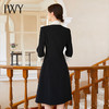 IWY/优雅知性法式连衣裙女轻奢高级感提花撞色西装裙通勤职业装常规Q1177 商品缩略图3