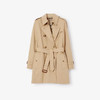 【二】BURBERRY 巴宝莉 女士肯辛顿版型 – 短款 Heritage Trench 束腰风衣 卡其色 8079417 A1366 商品缩略图0