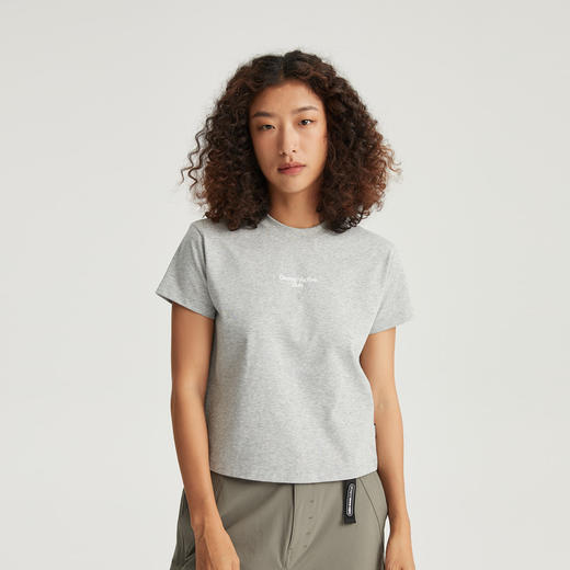 oneup短款正肩T恤 商品图1