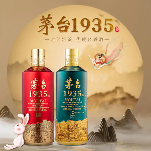 53度茅台1935酒礼盒装 双支500mlx2 商品图6