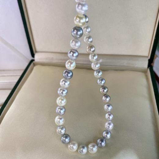 7-9mm akoya糖果混彩项链 商品图1