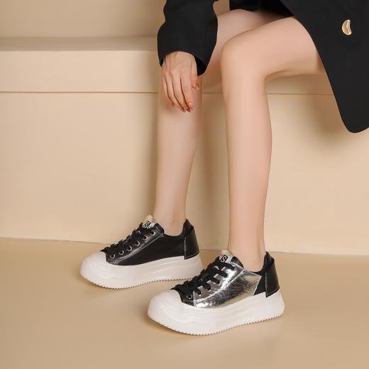 westory新款超轻厚底舒适百搭小白鞋S24CM74691 商品图4