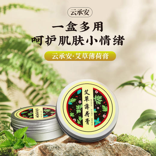 云承安艾草薄荷膏15g/盒（名医） 商品图1