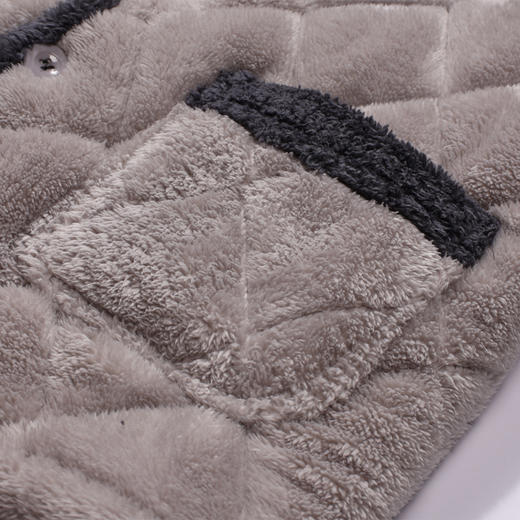 都市丽人都市锋尚睡衣亲情蜜语长袖法兰绒夹棉加厚男士加夹棉套装FHT0C7 商品图7