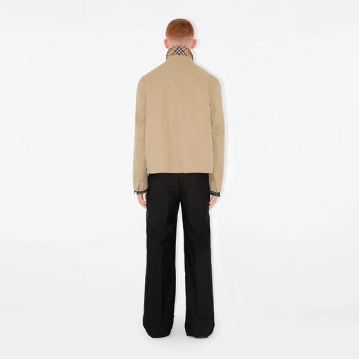 BURBERRY 巴宝莉 男士华达呢哈林顿夹克外套 卡其色 8071057 A1366 商品图3