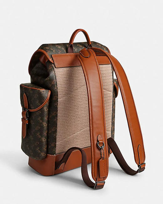 【精品】COACH 马车图案印花HITCH双肩包 商品图2