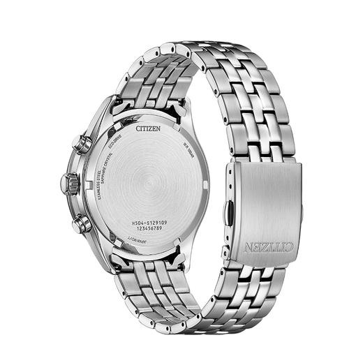 西铁城/CITIZEN光动能正品钢带商务经典三眼计时男表AT2570-56L 商品图8