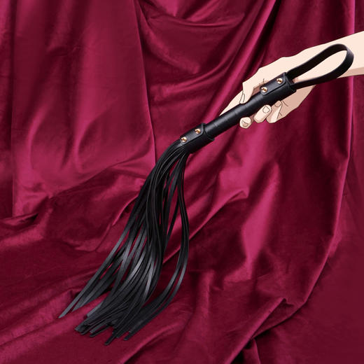 纵锦浪里sm硬柄流苏散鞭sp道具成人用品绳师48号 商品图1
