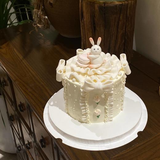 儿童蛋糕 | 兔兔蛋糕5寸6寸8寸加高翻糖（纯动物奶油 新鲜水果夹心 提前2天预定） 商品图2