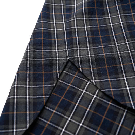 ROMI STUDIO“自我格调”高密棉磨毛格纹宽松长袖衬衣431C2017 商品图4