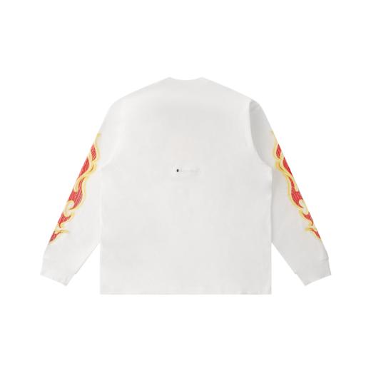 D.Desirable NY City vibe-臂火裂纹印花长袖T恤 商品图1