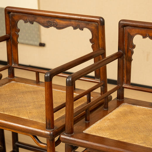 清 红木玫瑰椅成堂（一堂四只） 商品图1