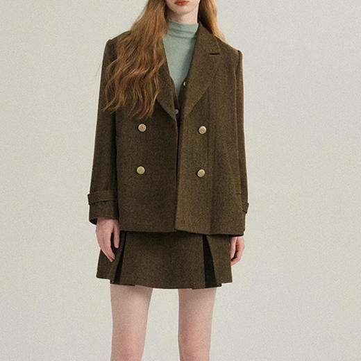 裁缝学苑AQ355小香风毛呢西装纸样半身裙女装学院风套装样板 商品图1