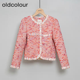 oldcolour复古百搭时尚气质直筒显瘦短款外套女O41041120