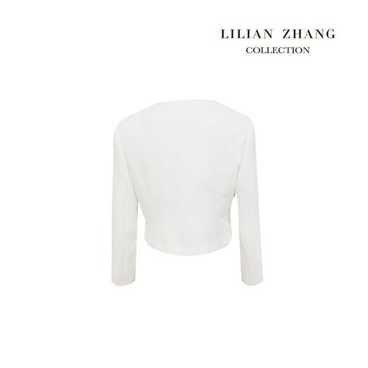 什么都好搭的小白外套、圆角长袖高级气质女士短款小外套 2105024 商品图1