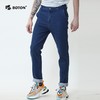 波顿春秋季薄款冰爽牛仔裤直筒裤子男士休闲高端弹力长裤子ME686120 商品缩略图6