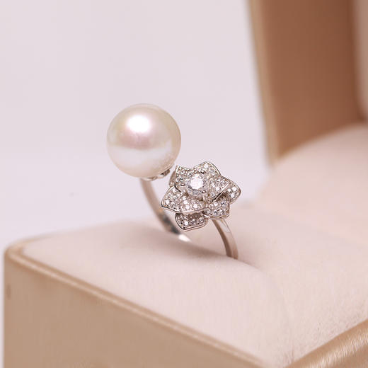 美裕 925银淡水珍珠戒指10-11mm 108498W 商品图2