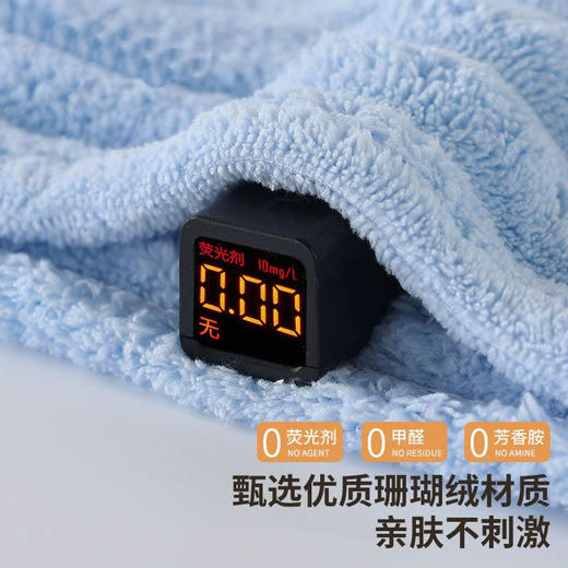 「限量9.9到手！云柔畅吸」加厚糖果条珊瑚绒干发帽 女士成人包头巾速干柔软吸水居家布艺 商品图2