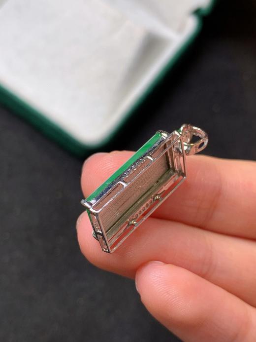 18k翡翠平安牌吊坠 商品图3