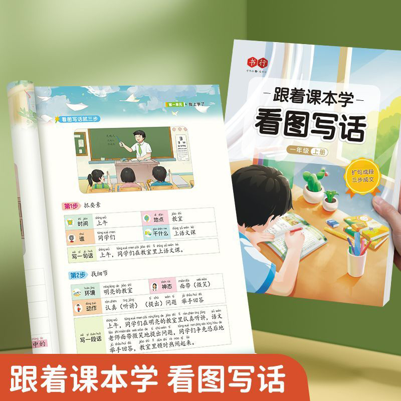 开启写作第一篇章 小学生【跟着课本学看图写话】写作入门启发思维专项训练