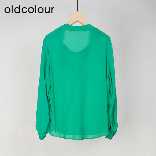 oldcolour春秋款百搭简约通勤气质宽松长袖套头衫女HO14013273 商品图3