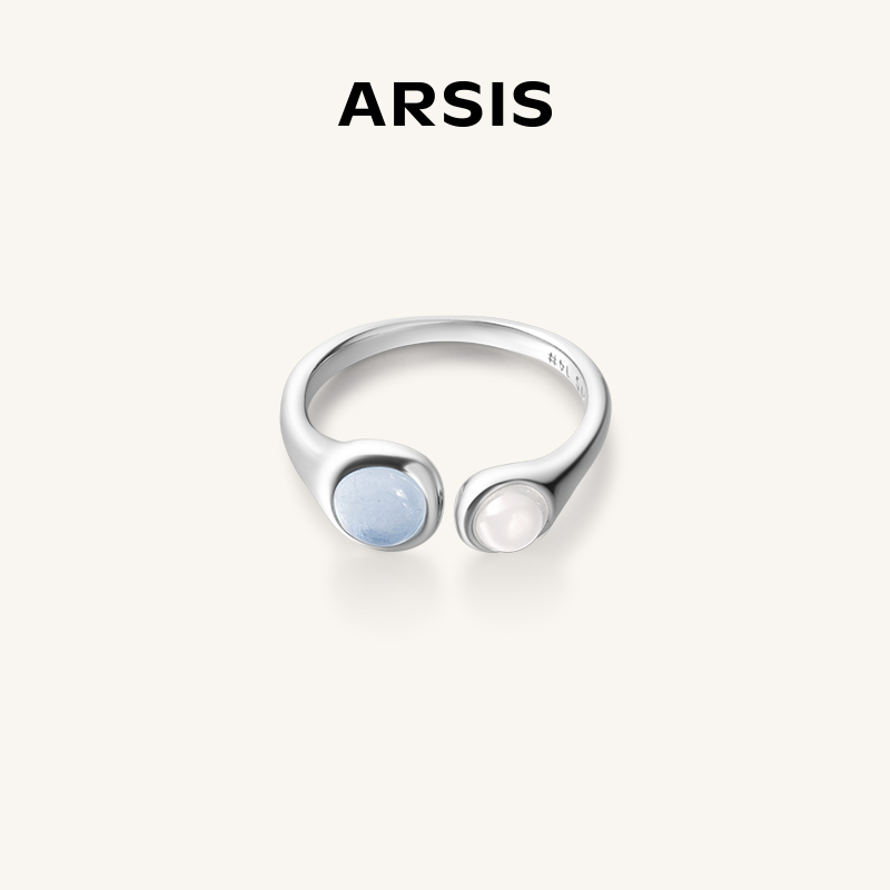 ARSIS｜曦海系列 波光月影单层戒