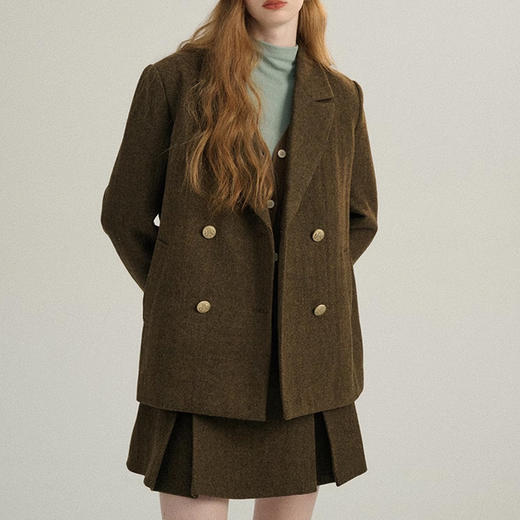 裁缝学苑AQ355小香风毛呢西装纸样半身裙女装学院风套装样板 商品图5