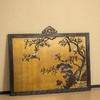清 红木镶漆地百宝嵌花鸟纹挂屏 商品缩略图4