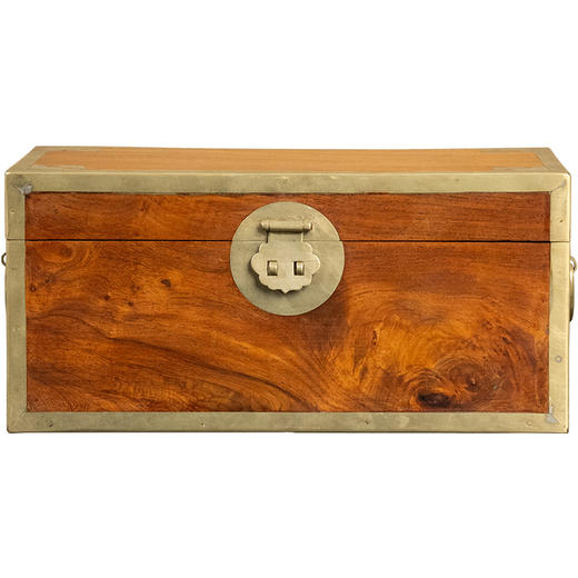 二十世纪 黄花梨铜包角文房盒 商品图5