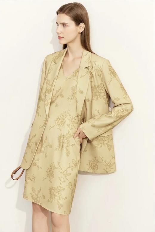 AMII/艾米 无袖V领国潮印花连衣裙 18423 商品图2