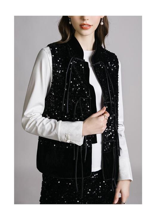 486558 # 2024缎面提花弹力棉T，90.8%棉，9.2%氨纶，穿大不穿小，穿出松弛感！尽量拍大一码，配马甲开衫西服风衣外套均可！袖口可卷边穿着！ 商品图1