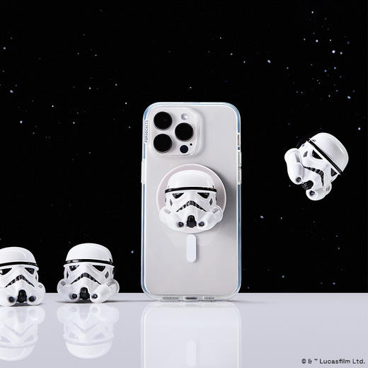 【帝国力量】POP【帝国力量】风暴兵 POPGRIP泡泡骚 粘贴式支架 Enamel金属珐琅系列 白色 星球大战GRIP泡泡骚 粘贴式支架 Enamel金属珐琅系列 风暴兵 商品图2