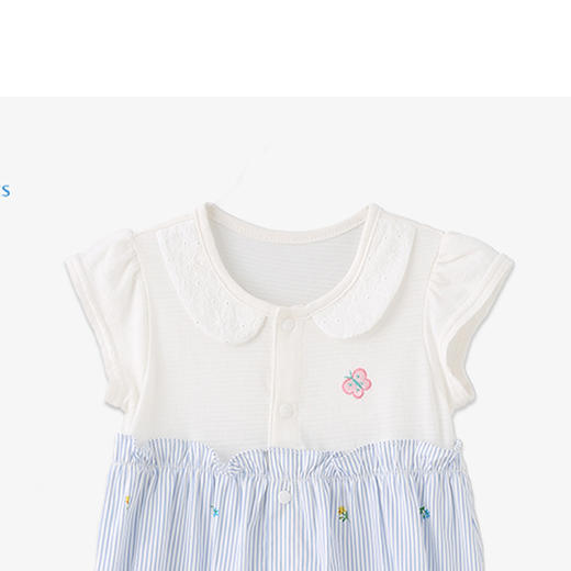 丽婴房-童衣类（夏）F2连身装S_海蓝\宝蓝 商品图2